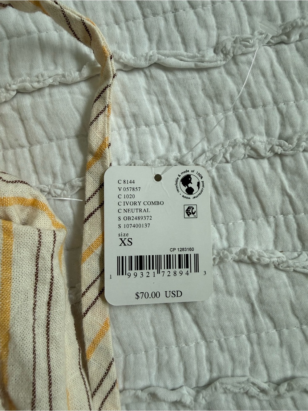 NWT Free People Sun Dazed striped pant size xs - Picture 4 of 4